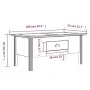 BODO Couchtisch aus massivem weißem Kiefernholz 100x55x45 cm von vidaXL, Couchtisch - Ref: Foro24-355068, Preis: 85,75 €, Rab...