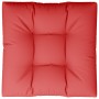 Cojín para sofá de palets de tela rojo 70x70x12 cm