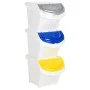 Cubos de basura apilables con tapa 3 uds PP blanco 78 L de vidaXL, Cubos de la basura y papeleras - Ref: Foro24-364068, Preci...