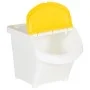 Cubos de basura apilables con tapa 3 uds PP blanco 78 L de vidaXL, Cubos de la basura y papeleras - Ref: Foro24-364068, Preci...