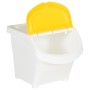 Stackable trash cans with lid 3 pcs PP white 78 L by vidaXL, Garbage cans and trash cans - Ref: Foro24-364068, Price: 71,38 €...