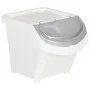 Cubos de basura apilables con tapa 3 uds PP blanco 78 L de vidaXL, Cubos de la basura y papeleras - Ref: Foro24-364068, Preci...