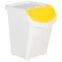 Stackable trash cans with lid 3 pcs PP white 120 L by vidaXL, Garbage cans and trash cans - Ref: Foro24-364070, Price: 87,85 ...