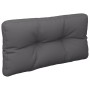 Cojín para sofá de palets tela gris antracita 80x40x12 cm