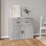 Sonoma gray plywood sideboard 80x33x70 cm by vidaXL, Sideboards - Ref: Foro24-816574, Price: 94,28 €, Discount: %