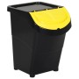 Stapelbare Mülleimer mit Deckel 3 Stück PP schwarz 120 L von vidaXL, Mülltonnen und Mülltonnen - Ref: Foro24-364071, Preis: 1...