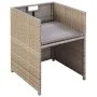 Garden chairs with cushions, 2 units, synthetic beige rattan by vidaXL, Garden chairs - Ref: Foro24-42561, Price: 144,50 €, D...