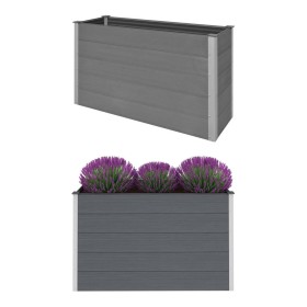 Graues WPC-Blumenbeet 150x50x91 cm von vidaXL, Töpfe und Pflanzgefäße - Ref: Foro24-43608, Preis: 349,17 €, Rabatt: %