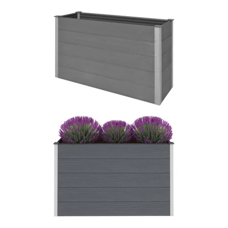 Graues WPC-Blumenbeet 150x50x91 cm von vidaXL, Töpfe und Pflanzgefäße - Ref: Foro24-43608, Preis: 358,61 €, Rabatt: %