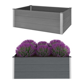 WPC gray flowerbed 150x100x54 cm by vidaXL, Pots and planters - Ref: Foro24-43609, Price: 262,58 €, Discount: %
