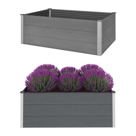 WPC gray flowerbed 150x100x54 cm by vidaXL, Pots and planters - Ref: Foro24-43609, Price: 240,64 €, Discount: %