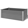 WPC gray flowerbed 150x100x54 cm by vidaXL, Pots and planters - Ref: Foro24-43609, Price: 240,64 €, Discount: %