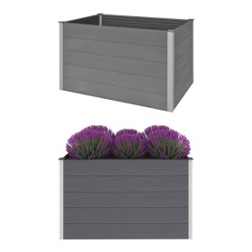 Graues WPC-Blumenbeet 150x100x91 cm von vidaXL, Töpfe und Pflanzgefäße - Ref: Foro24-43610, Preis: 429,20 €, Rabatt: %