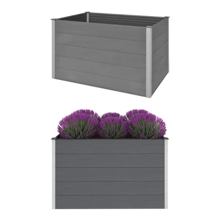 Arriate de WPC gris 150x100x91 cm de vidaXL, Maceteros y jardineras - Ref: Foro24-43610, Precio: 418,94 €, Descuento: %