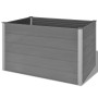 Arriate de WPC gris 150x100x91 cm de vidaXL, Maceteros y jardineras - Ref: Foro24-43610, Precio: 393,15 €, Descuento: %
