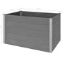 Arriate de WPC gris 150x100x91 cm de vidaXL, Maceteros y jardineras - Ref: Foro24-43610, Precio: 418,94 €, Descuento: %