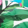 Cojín de banco de jardín Floral Verde y rosa 180 x 50 x 4 cm