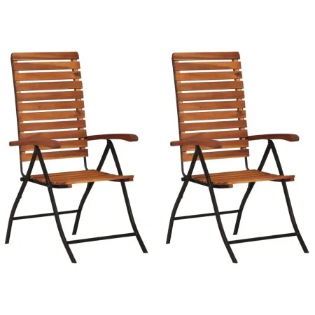 Liegende Gartenstühle 2 Einheiten aus massivem Akazienholz von vidaXL, Gartenstühle - Ref: Foro24-44391, Preis: 174,83 €, Rab...