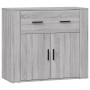 Sonoma gray plywood sideboard 80x33x70 cm by vidaXL, Sideboards - Ref: Foro24-816574, Price: 94,28 €, Discount: %