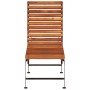 Adjustable sun lounger made of solid acacia wood and steel legs by vidaXL, Loungers - Ref: Foro24-44394, Price: 120,09 €, Dis...