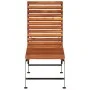 Tumbona ajustable de madera maciza de acacia y patas de acero de vidaXL, Tumbonas - Ref: Foro24-44394, Precio: 97,19 €, Descu...