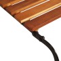 Adjustable sun lounger made of solid acacia wood and steel legs by vidaXL, Loungers - Ref: Foro24-44394, Price: 120,09 €, Dis...