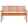 3-Sitzer-Gartenbank aus massivem Eukalyptusholz 150 cm von vidaXL, Gartenbänke - Ref: Foro24-44399, Preis: 189,41 €, Rabatt: %