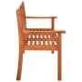 Banco de jardín 3 plazas madera maciza de eucalipto 150 cm de vidaXL, Bancos de jardín - Ref: Foro24-44399, Precio: 186,19 €,...