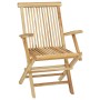 5-teiliges Garten-Esszimmerset aus massivem Teakholz von vidaXL, Gartensets - Ref: Foro24-44686, Preis: 449,81 €, Rabatt: %