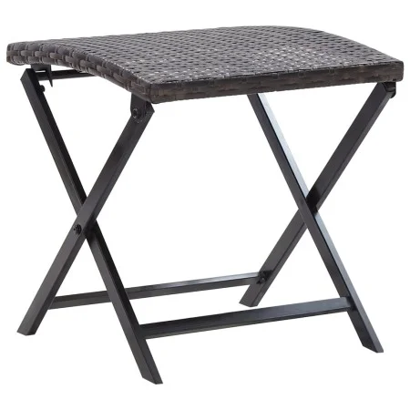 Klapphocker Kunstrattan braun von vidaXL, Hocker für den Außenbereich - Ref: Foro24-45772, Preis: 53,82 €, Rabatt: %