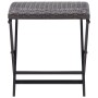 Klapphocker Kunstrattan braun von vidaXL, Hocker für den Außenbereich - Ref: Foro24-45772, Preis: 50,80 €, Rabatt: %
