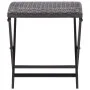 Klapphocker Kunstrattan braun von vidaXL, Hocker für den Außenbereich - Ref: Foro24-45772, Preis: 53,82 €, Rabatt: %