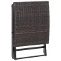 Klapphocker Kunstrattan braun von vidaXL, Hocker für den Außenbereich - Ref: Foro24-45772, Preis: 53,82 €, Rabatt: %