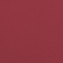 Cojín de banco de jardín tela Oxford rojo tinto 120x50x7 cm