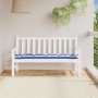 Cojín banco jardín tela Oxford a rayas azul y blanco 150x50x7cm en Cojines para sillas y sofás | Comprar online en Foro24