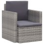 Gartensessel mit grauen synthetischen Rattankissen von vidaXL, Gartenstühle - Ref: Foro24-45781, Preis: 117,81 €, Rabatt: %