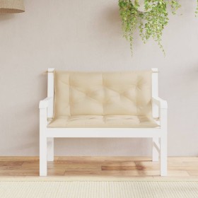 Cojines de banco de jardín 2 uds tela Oxford beige 100x50x7 cm en Cojines para sillas y sofás | Comprar online en Foro24