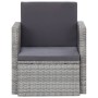 Garden armchair with gray synthetic rattan cushions by vidaXL, Garden chairs - Ref: Foro24-45781, Price: 118,25 €, Discount: %