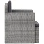 Gartensessel mit grauen synthetischen Rattankissen von vidaXL, Gartenstühle - Ref: Foro24-45781, Preis: 112,45 €, Rabatt: %
