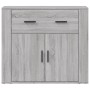 Sonoma gray plywood sideboard 80x33x70 cm by vidaXL, Sideboards - Ref: Foro24-816574, Price: 94,28 €, Discount: %
