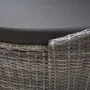 Gray Synthetic Rattan Canopy Garden Lounger by vidaXL, Outdoor beds - Ref: Foro24-46093, Price: 731,48 €, Discount: %