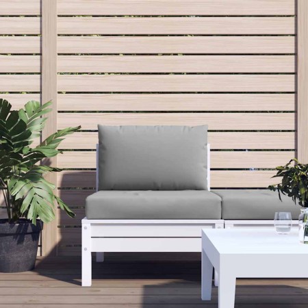 Cojines para palés 2 unidades tela Oxford gris