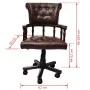 Brauner drehbarer Bürostuhl von vidaXL, Bürostühle - Ref: Foro24-20042, Preis: 326,71 €, Rabatt: %