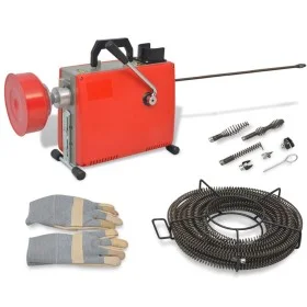 Pipe cleaning machine 250 W 15mx16mm 4.5mx9.5mm by vidaXL, Home cleaning products - Ref: Foro24-141881, Price: 283,87 €, Disc...