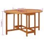 Gartentisch aus massivem Akazienholz 130x90x72 cm von vidaXL, Gartentische - Ref: Foro24-42659, Preis: 139,15 €, Rabatt: %