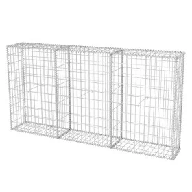 Wandkorb aus verzinktem Stahl 200x30x100 cm von vidaXL, Zaunpaneele - Ref: Foro24-142548, Preis: 96,04 €, Rabatt: %