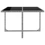 Set comedor de jardín 9 piezas y cojines ratán sintético gris de vidaXL, Conjuntos de jardín - Ref: Foro24-46375, Precio: 688...