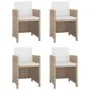 5-piece garden dining set and beige synthetic rattan cushions by vidaXL, Garden sets - Ref: Foro24-46385, Price: 336,65 €, Di...