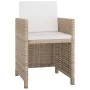 5-piece garden dining set and beige synthetic rattan cushions by vidaXL, Garden sets - Ref: Foro24-46385, Price: 336,65 €, Di...