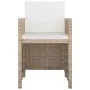 5-piece garden dining set and beige synthetic rattan cushions by vidaXL, Garden sets - Ref: Foro24-46385, Price: 336,65 €, Di...